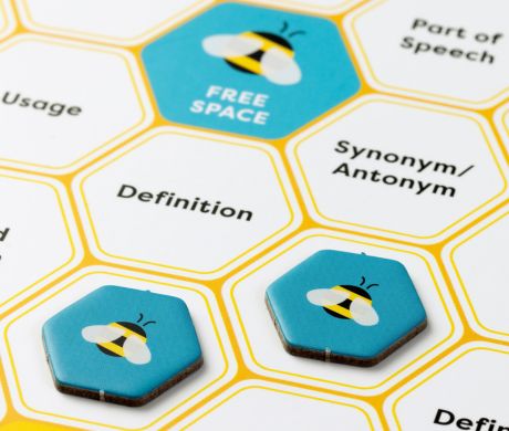 Bee Bingo Board Game from the Scripps National Spelling Bee