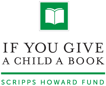 If You Give A Child A Book logo with the Scripps Howard Fund