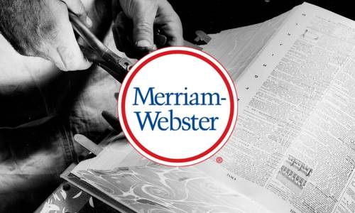 Merriam-Webster dictionary and logo